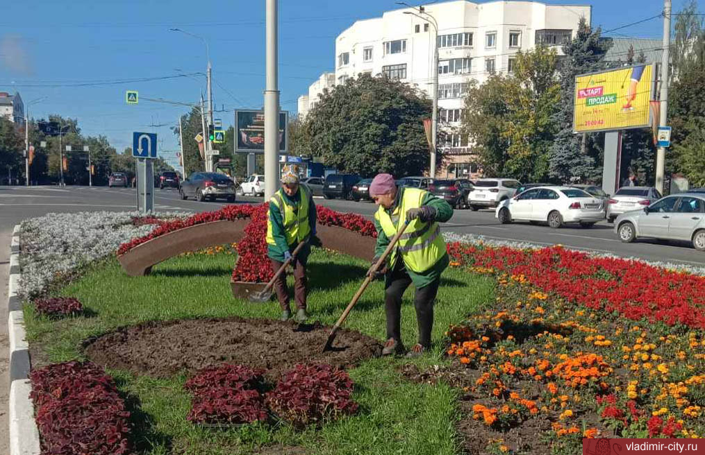 Во Владимире ежедневно идут работы по благоустройству городских пространств